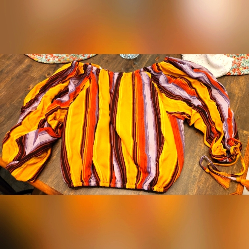 Miss Me striped shirt